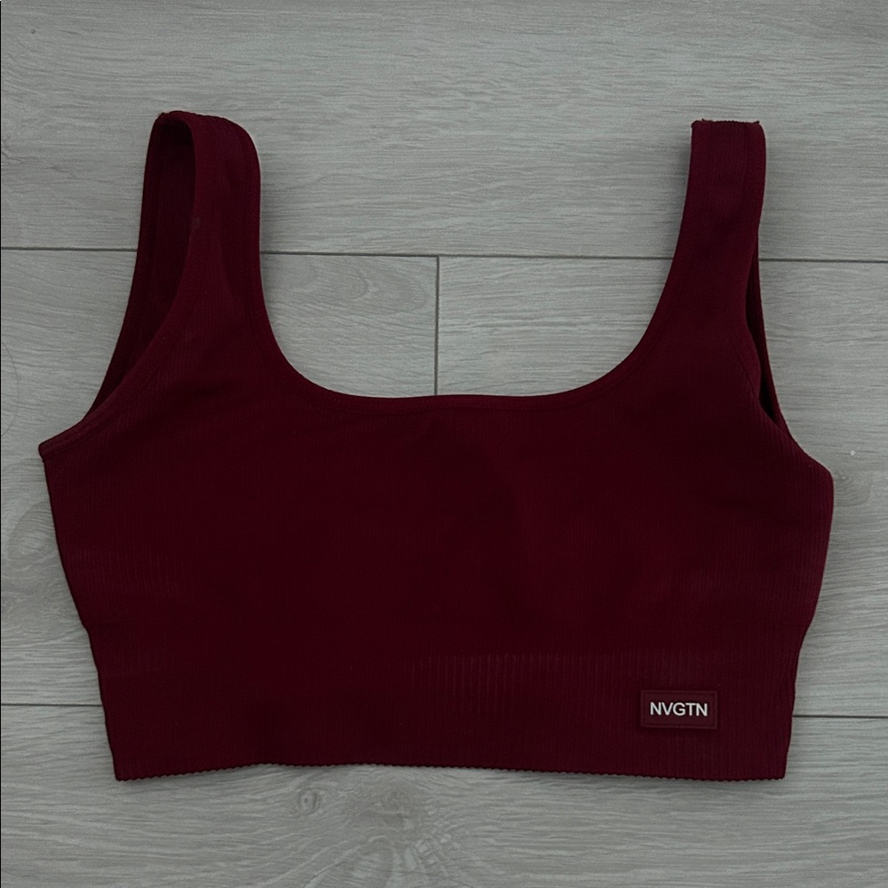NVGTN Deep Red Sports Bra